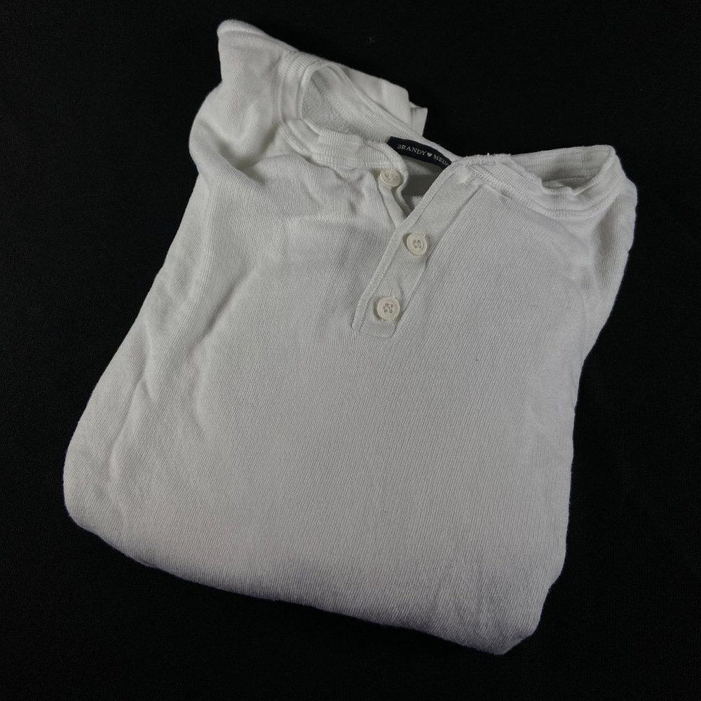 Brandy Melville white long sleeve crop top